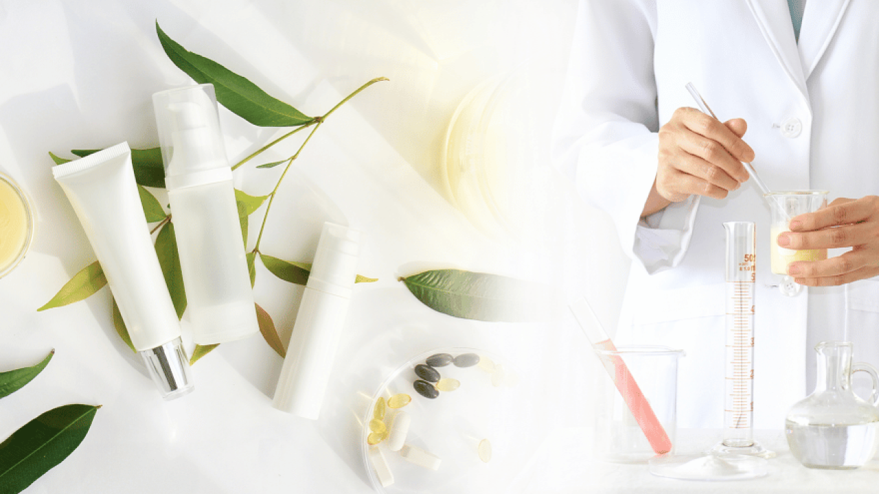 a person mixing skin care ointments