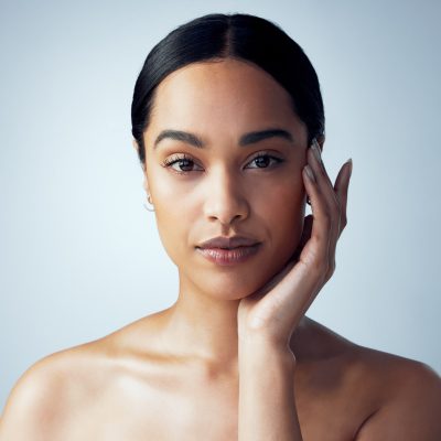 beautiful woman at a med spa